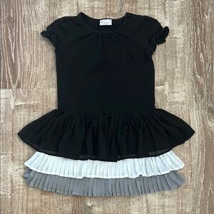 Hanna Andersson Pleats and Thank U Black Dress size 6/7